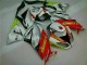 Custom 2009-2012 White Red H. Energy Kawasaki ZX6R Motorcycle Fairings Kit Custom 2009-2012 White Red H. Energy Kawasaki ZX6R Motorcycle Fairings Kit