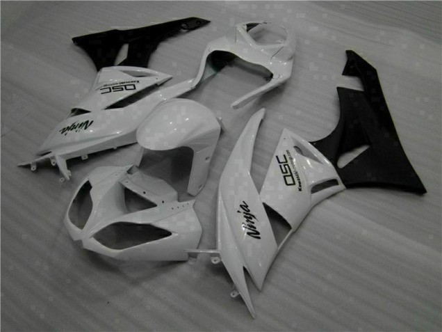 Custom 2009-2012 White Black Ninja Kawasaki ZX6R Motorbike Fairings Custom 2009-2012 White Black Ninja Kawasaki ZX6R Motorbike Fairings