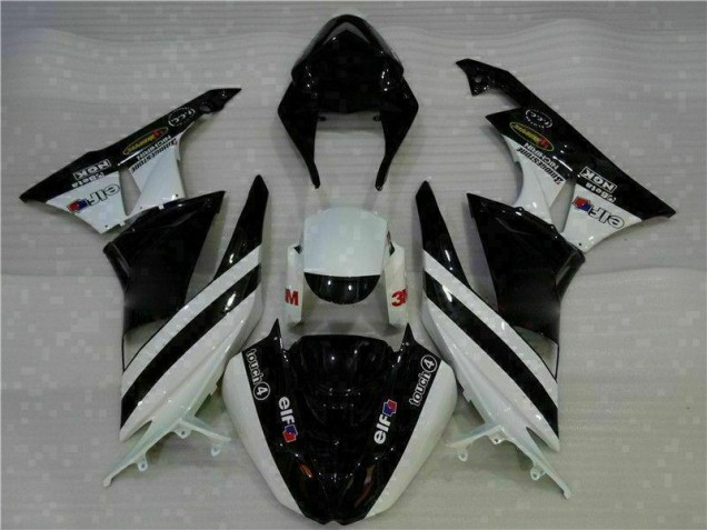 Custom 2009-2012 Black White 3M Touch4 Kawasaki ZX6R Motorcycle Fairing Kits Custom 2009-2012 Black White 3M Touch4 Kawasaki ZX6R Motorcycle Fairing Kits