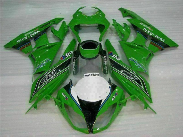 Custom 2009-2012 Green Black LeoVince Kawasaki ZX6R Motorcycle Fairing Kit Custom 2009-2012 Green Black LeoVince Kawasaki ZX6R Motorcycle Fairing Kit