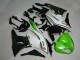 Custom 2009-2012 Green Black White 25 Kawasaki ZX6R Bike Fairings Custom 2009-2012 Green Black White 25 Kawasaki ZX6R Bike Fairings