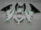 Aftermarket 2009-2012 White Black Kawasaki ZX6R Motorcycle Fairings Kits