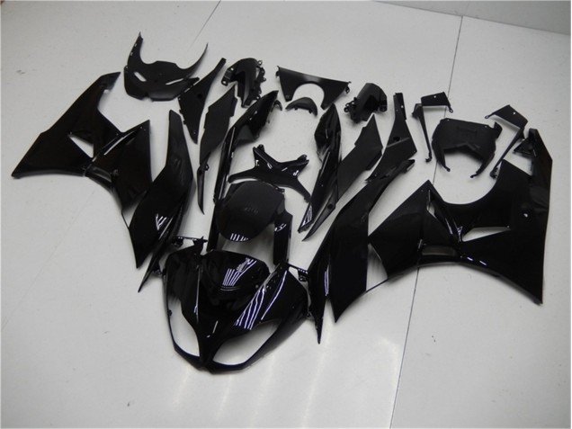 Custom 2009-2012 Glossy Black Kawasaki ZX6R Motorbike Fairing Custom 2009-2012 Glossy Black Kawasaki ZX6R Motorbike Fairing