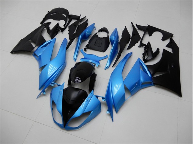 Custom 2009-2012 Blue Black Kawasaki ZX6R Motorcycle Fairing Kit Custom 2009-2012 Blue Black Kawasaki ZX6R Motorcycle Fairing Kit