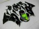 Custom 2009-2012 Black Green Kawasaki ZX6R Moto Fairings Custom 2009-2012 Black Green Kawasaki ZX6R Moto Fairings