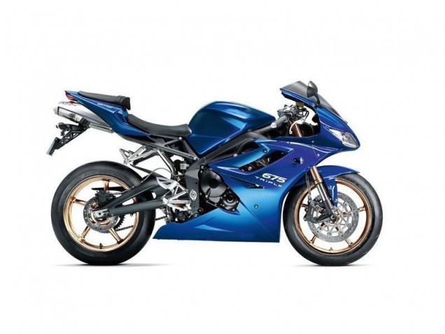 Custom 2009-2012 Blue Triumph Daytona 675 Triple Replacement Motorcycle Fairings