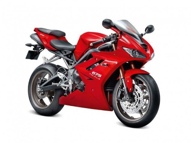 Custom 2009-2012 Red Triumph Daytona 675 Triple Bike Fairing Kit Custom 2009-2012 Red Triumph Daytona 675 Triple Bike Fairing Kit