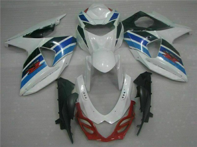 Custom 2009-2016 White Suzuki GSXR1000 Motorcycle Fairings Custom 2009-2016 White Suzuki GSXR1000 Motorcycle Fairings