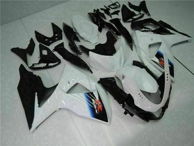 Custom 2009-2016 White Black Suzuki GSXR1000 Motor Bike Fairings
