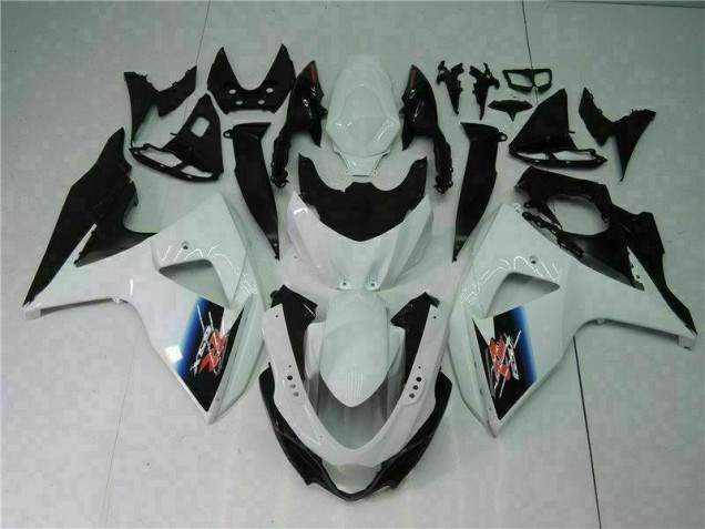 Custom 2009-2016 White Black Suzuki GSXR1000 Motor Bike Fairings