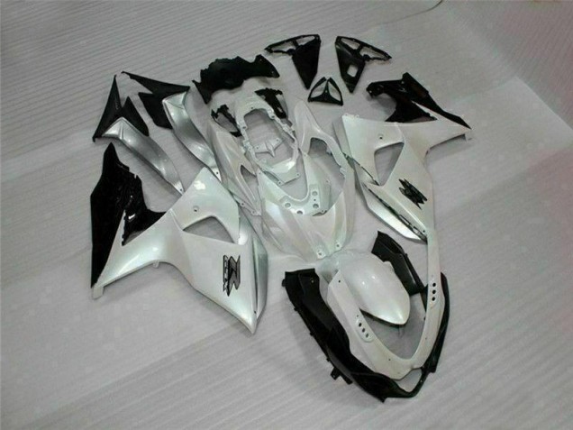 Custom 2009-2016 White Black Suzuki GSXR1000 Replacement Motorcycle Fairings Custom 2009-2016 White Black Suzuki GSXR1000 Replacement Motorcycle Fairings