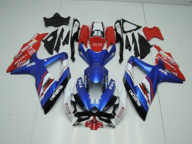 Custom 2009-2016 Blue and Red Suzuki GSXR 1000 K9 Motorbike Fairing
