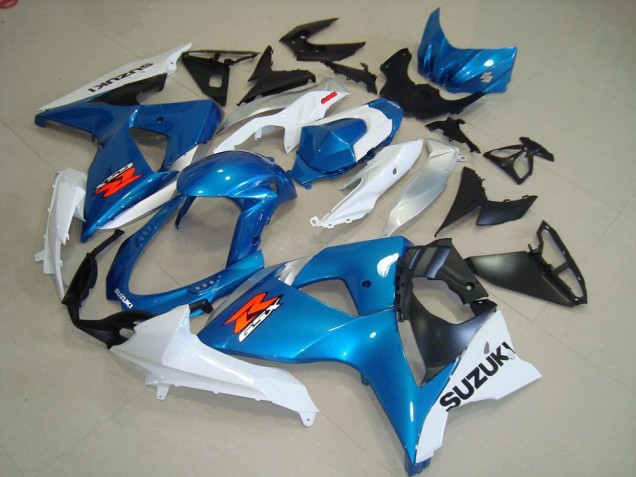 Custom 2009-2016 Blue and White OEM Style Suzuki GSXR 1000 K9 Motorcycle Bodywork Custom 2009-2016 Blue and White OEM Style Suzuki GSXR 1000 K9 Motorcycle Bodywork