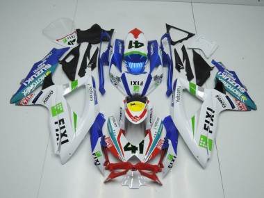 Custom 2009-2016 Fixi Light Blue Suzuki GSXR 1000 K9 Replacement Fairings