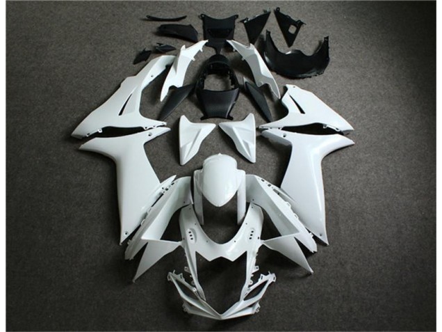 Custom 2011-2021 White Suzuki GSXR 600/750 Motorcycle Fairings Kit Custom 2011-2021 White Suzuki GSXR 600/750 Motorcycle Fairings Kit