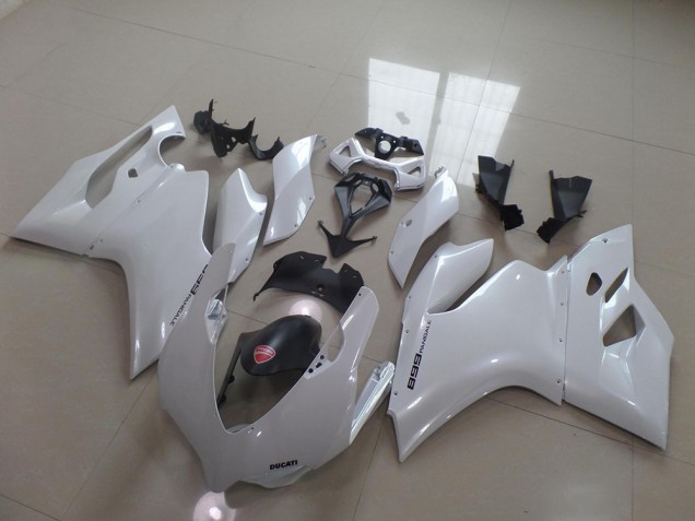 Custom 2011-2014 Pearl White Ducati 1199 Motorcycle Fairing Kit Custom 2011-2014 Pearl White Ducati 1199 Motorcycle Fairing Kit