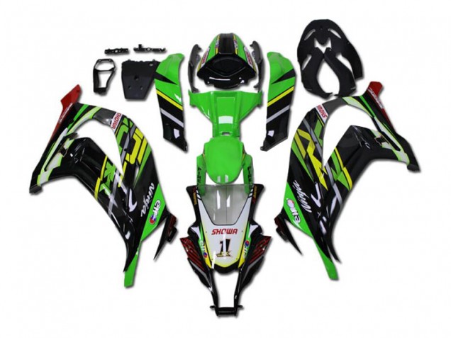 Custom 2011-2015 Green Black Kawasaki ZX10R Bike Fairings Custom 2011-2015 Green Black Kawasaki ZX10R Bike Fairings