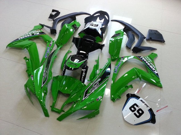Custom 2011-2015 Green Kawasaki ZX10R Moto Fairings Custom 2011-2015 Green Kawasaki ZX10R Moto Fairings