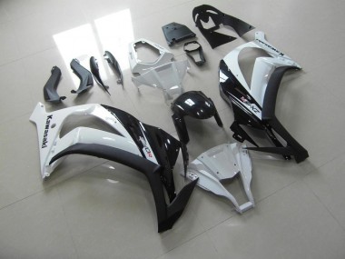 Aftermarket 2011-2015 Kawasaki Ninja ZX10R Motorcycle Fairings MF3784 - White Black