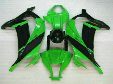 Aftermarket 2011-2015 Kawasaki Ninja ZX10R Motorcycle Fairings MF0647 - Green Black