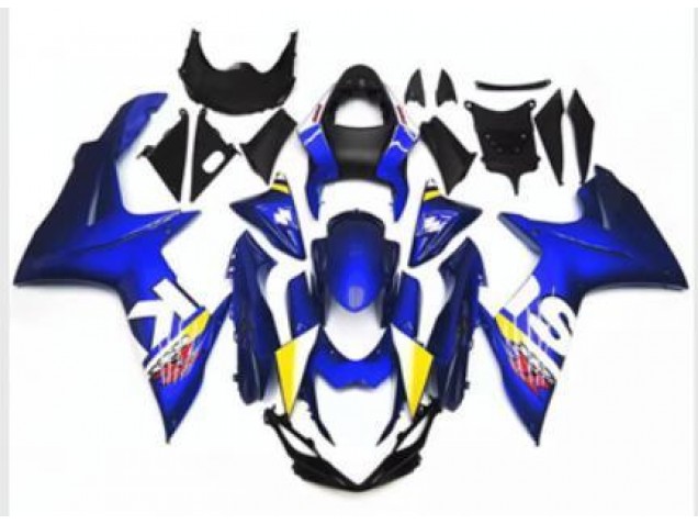 Custom 2011-2021 Blue White Suzuki GSXR 600/750 Moto Fairings Custom 2011-2021 Blue White Suzuki GSXR 600/750 Moto Fairings