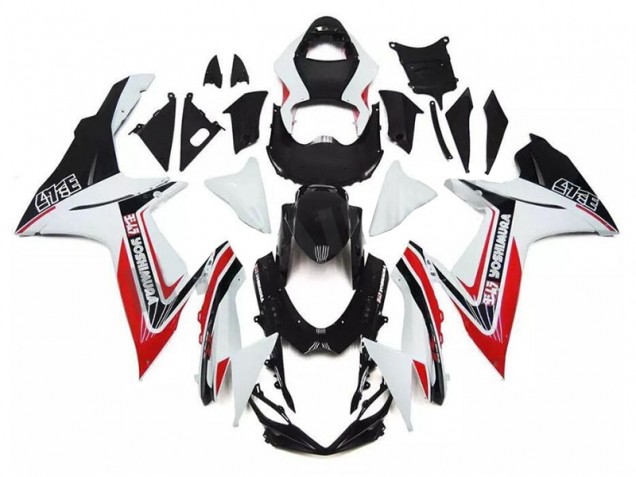 Custom 2011-2021 White Red Black Suzuki GSXR 600/750 Motorcycle Fairing Kit Custom 2011-2021 White Red Black Suzuki GSXR 600/750 Motorcycle Fairing Kit