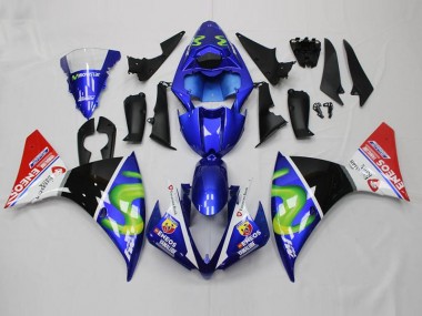 Aftermarket 2012-2014 Yamaha YZF R1 Motorcycle Fairings MF2074 - Blue White Black Red