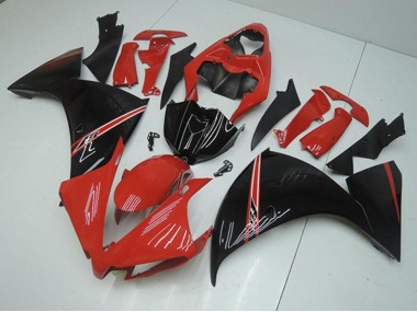Aftermarket 2012-2014 Yamaha YZF R1 Motorcycle Fairings MF2075 - Red Black