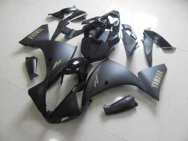 Custom 2012-2014 Matte Black Gold Sticker Yamaha YZF R1 Motor Bike Fairings