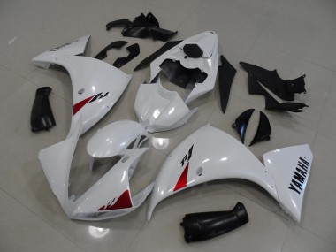 Custom 2012-2014 White Black Yamaha YZF R1 Motor Fairings