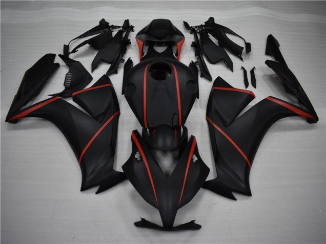 Custom 2012-2016 Matte Black Red Honda CBR1000RR Motorcycle Replacement Fairings Custom 2012-2016 Matte Black Red Honda CBR1000RR Motorcycle Replacement Fairings
