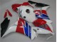 Custom 2012-2016 White Blue Red Honda CBR1000RR Bike Fairings