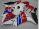Custom 2012-2016 White Blue Red Honda CBR1000RR Bike Fairings