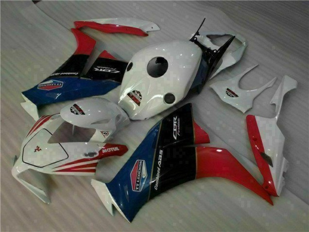 Custom 2012-2016 White Red Honda CBR1000RR Motorcycle Replacement Fairings
