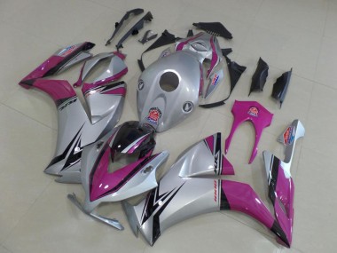 Aftermarket 2012-2016 Silver Pink Honda CBR1000RR Motorbike Fairing Kits