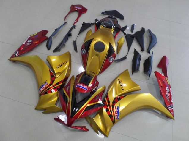 Custom 2012-2016 Gold and Dark Red Honda CBR1000RR Motor Fairings Custom 2012-2016 Gold and Dark Red Honda CBR1000RR Motor Fairings
