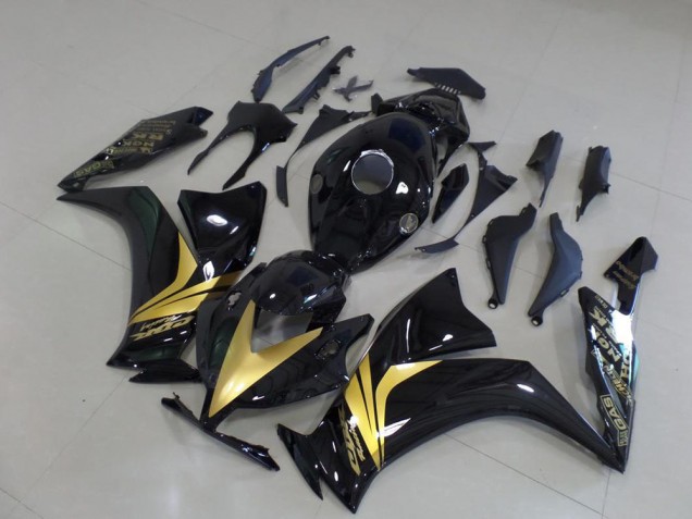 Custom 2012-2016 Glossy Black Gold Sticker Honda CBR1000RR Bike Fairings Custom 2012-2016 Glossy Black Gold Sticker Honda CBR1000RR Bike Fairings