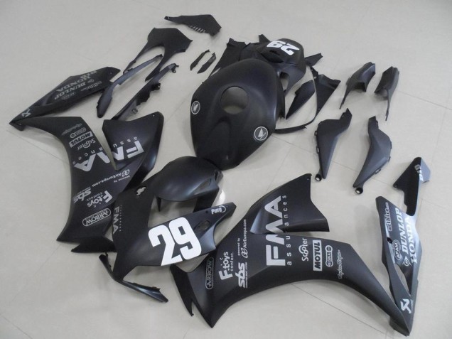 Custom 2012-2016 Matte Black Grey Decals 29 Honda CBR1000RR Replacement Motorcycle Fairings Custom 2012-2016 Matte Black Grey Decals 29 Honda CBR1000RR Replacement Motorcycle Fairings