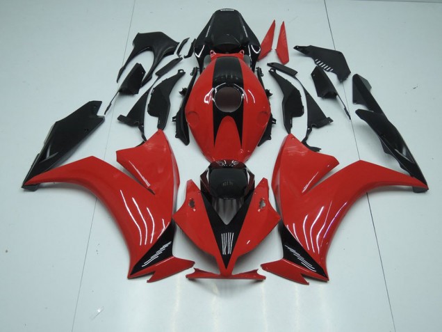 Custom 2012-2016 Red Black with No Decals Honda CBR1000RR Moto Fairings