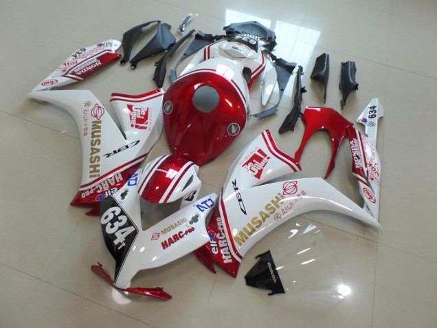 Custom 2012-2016 Red Musashi Honda CBR1000RR Bike Fairing Custom 2012-2016 Red Musashi Honda CBR1000RR Bike Fairing