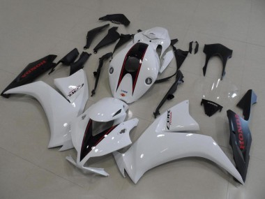 Custom 2012-2016 White and Matte Black OEM Style Honda CBR1000RR Motorbike Fairing
