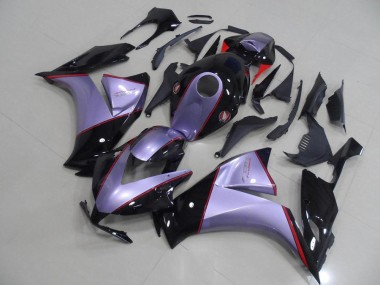 Custom 2012-2016 Silver Grey with Glossy Black Honda CBR1000RR Motor Fairings