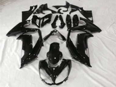 Custom 2012-2016 Glossy Black Kawasaki EX650 Motor Bike Fairings