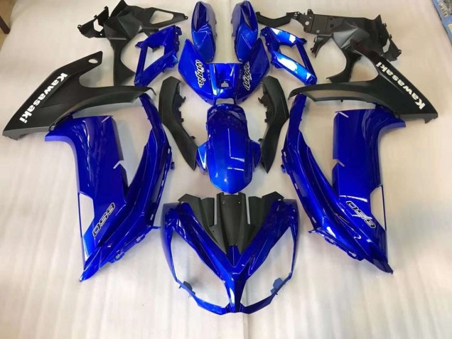 Custom 2012-2016 Blue Kawasaki EX650 Replacement Fairings Custom 2012-2016 Blue Kawasaki EX650 Replacement Fairings