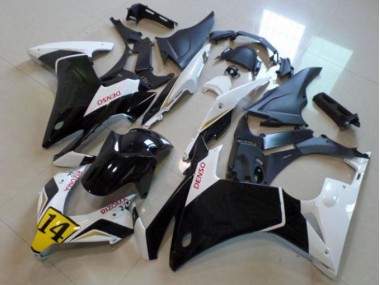 Custom 2013-2015 Black White Denso Rizoma 14 Honda CBR500RR Bike Fairings