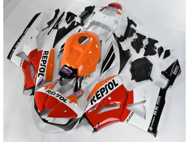 Custom 2013-2021 Red White Orange Repsol Honda CBR600RR Motorcycle Fairings Kit Custom 2013-2021 Red White Orange Repsol Honda CBR600RR Motorcycle Fairings Kit