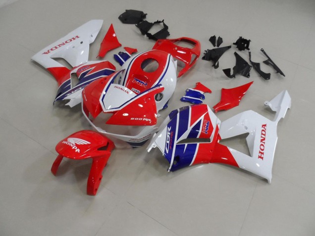 Custom 2013-2021 Red White Blue HRC Honda CBR600RR Moto Fairings