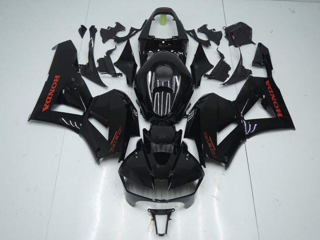 Custom 2013-2021 Glossy Black with Red Sticker Honda CBR600RR Motorcycle Fairings Kit Custom 2013-2021 Glossy Black with Red Sticker Honda CBR600RR Motorcycle Fairings Kit