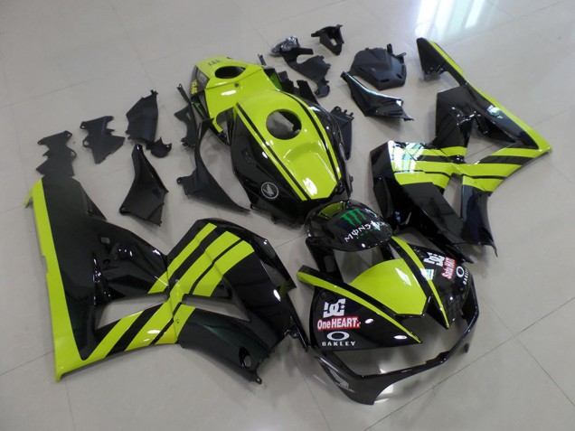 Custom 2013-2021 Green Black Honda CBR600RR Motorcylce Fairings Custom 2013-2021 Green Black Honda CBR600RR Motorcylce Fairings