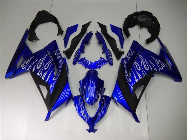 Custom 2013-2016 Blue White Black Kawasaki EX300 Bike Fairing Custom 2013-2016 Blue White Black Kawasaki EX300 Bike Fairing